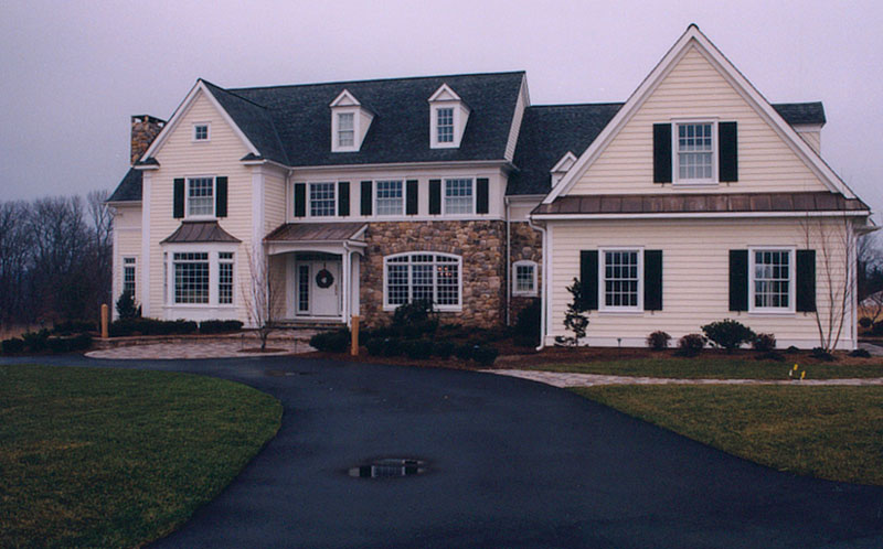 Bucks County Style Home - Front View 